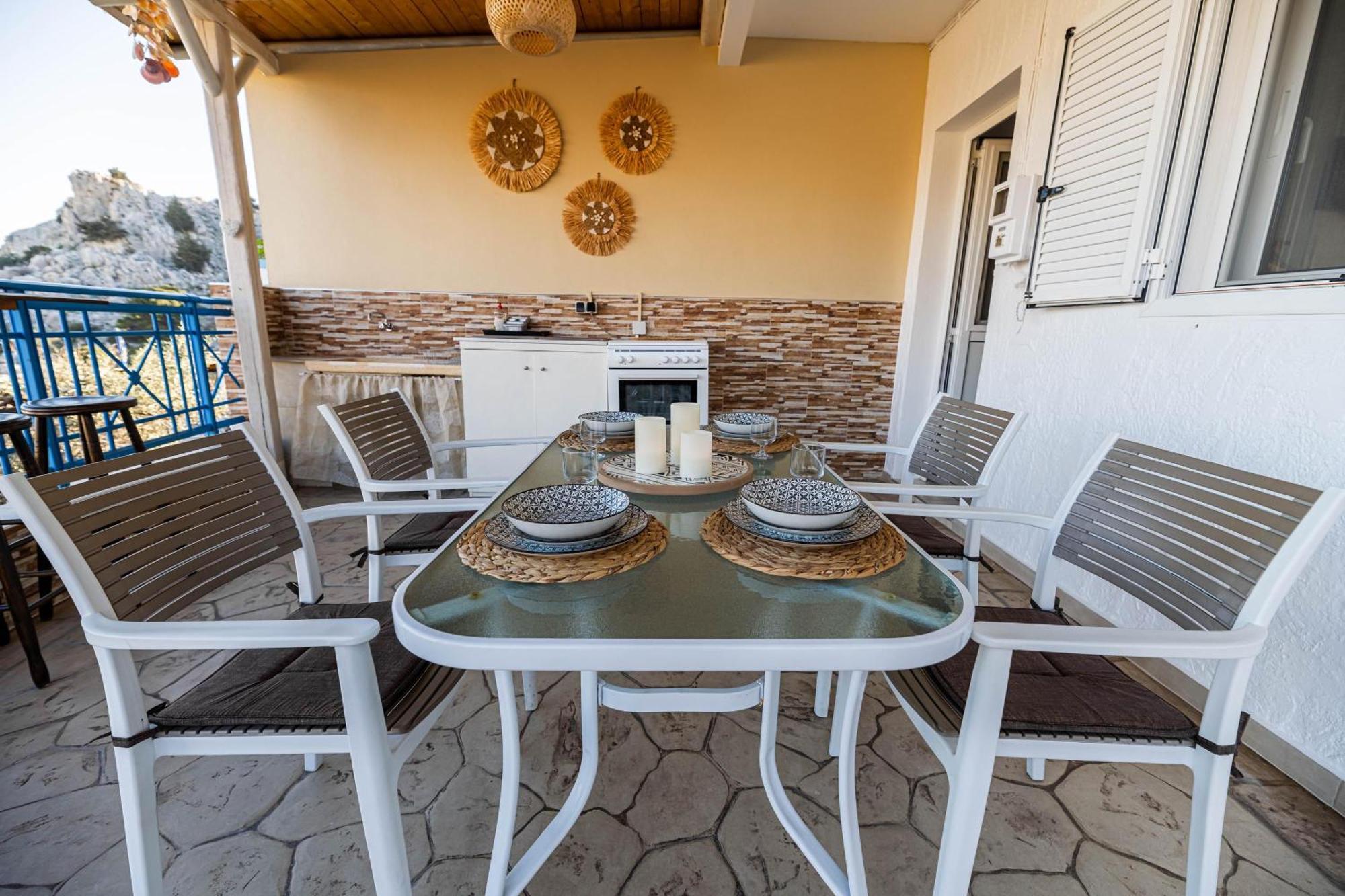 Aperanto Galazio Apartment Archangelos  Dış mekan fotoğraf