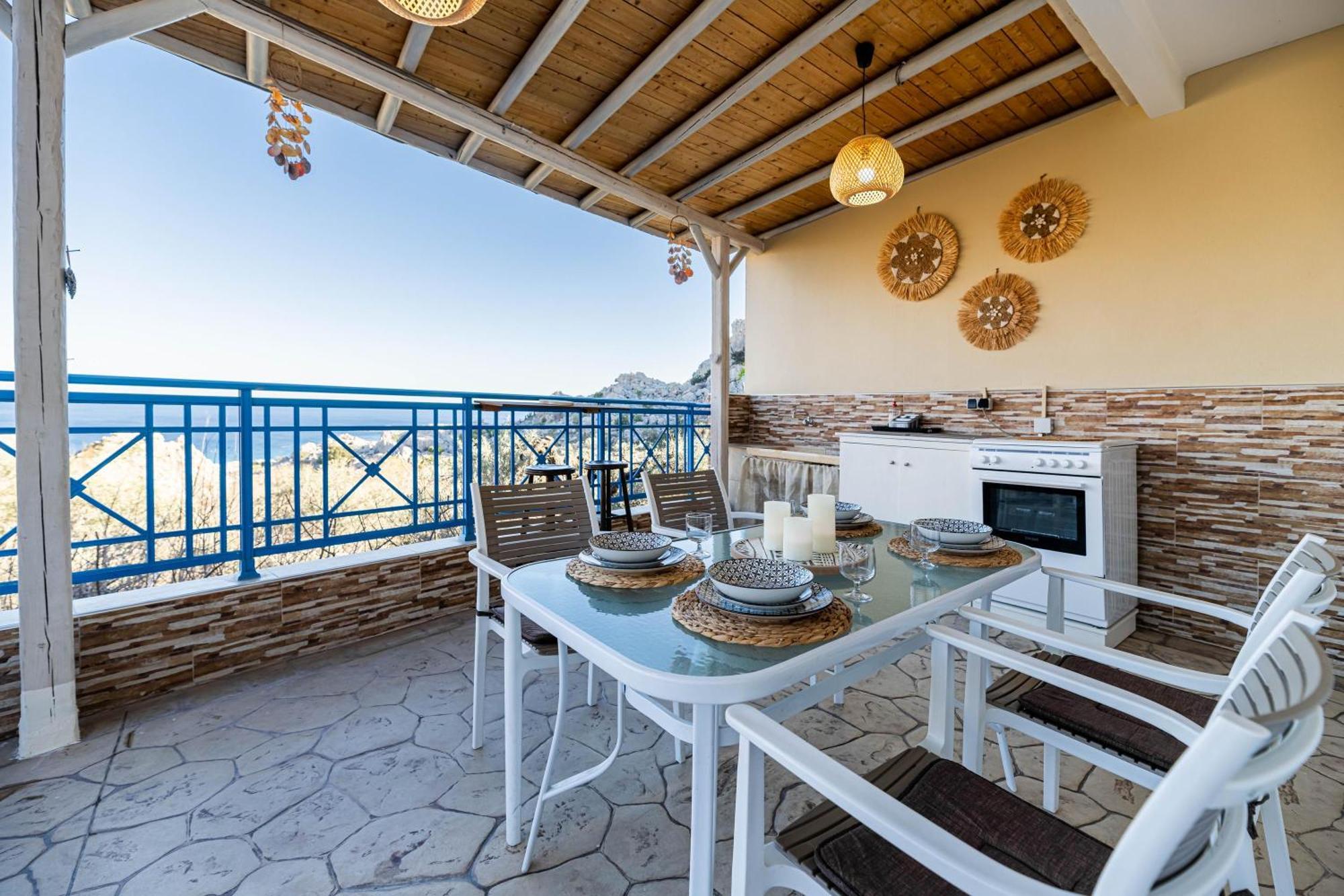 Aperanto Galazio Apartment Archangelos  Dış mekan fotoğraf